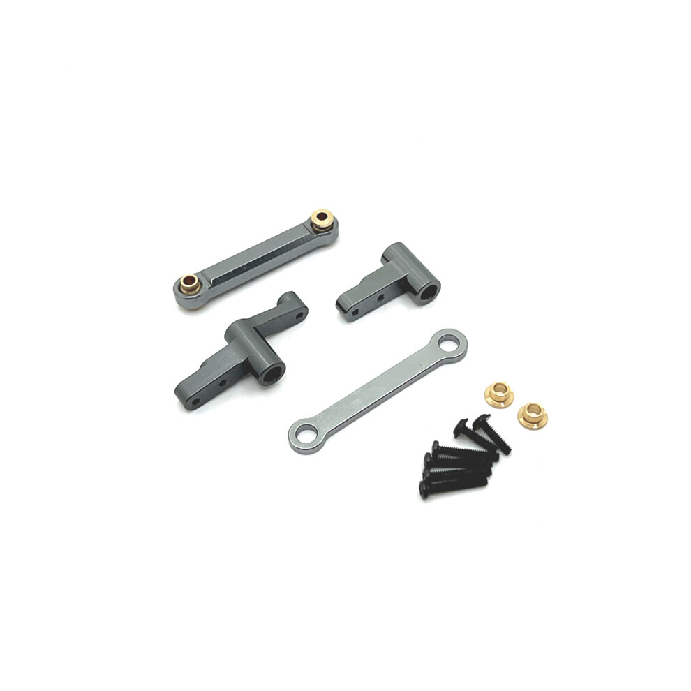 (Titanium) For Mjx 1/14 14209 14210 Metal Upgrade Retrofit Steering Component R/C Car Parts 320997497257