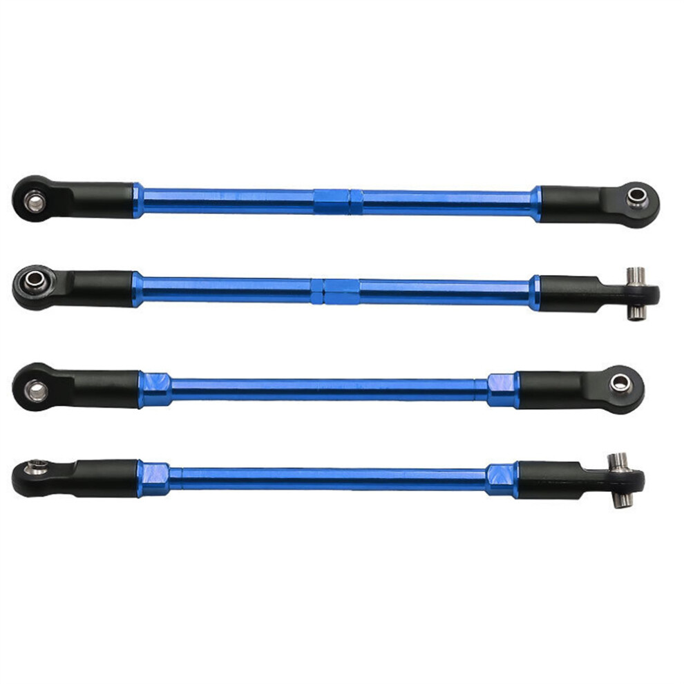 (Blue) Rc Car Upgrade Parts Rear&Front Pull Tie Rods Link For Traxxas E-Maxx/T-Maxx Blue 320997472674