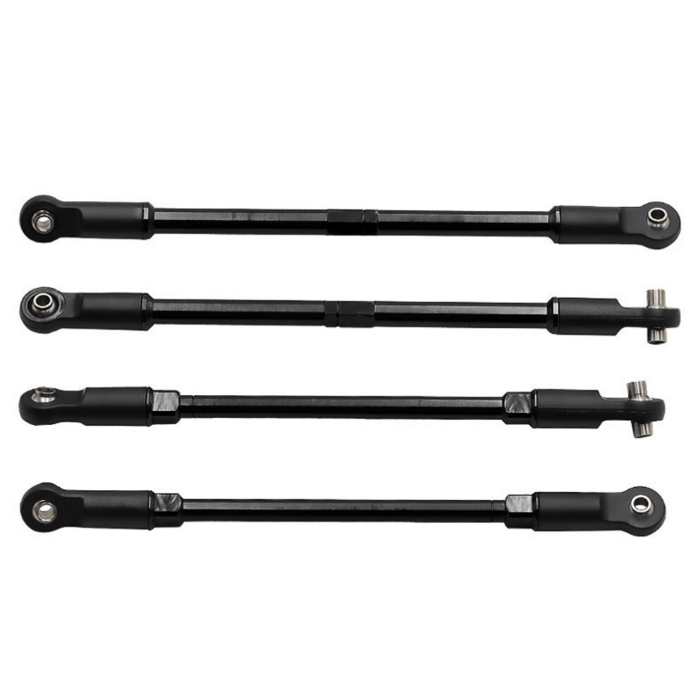 (Black) Rc Car Upgrade Parts Rear&Front Pull Tie Rods Link For Traxxas E-Maxx/T-Maxx Black 320997472681