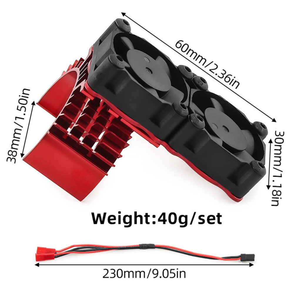(Red) 13000Rpm Rc Car Motor Cooling Fan For 540 550 3650 3660 3670 3674 Motors Red 320997476399