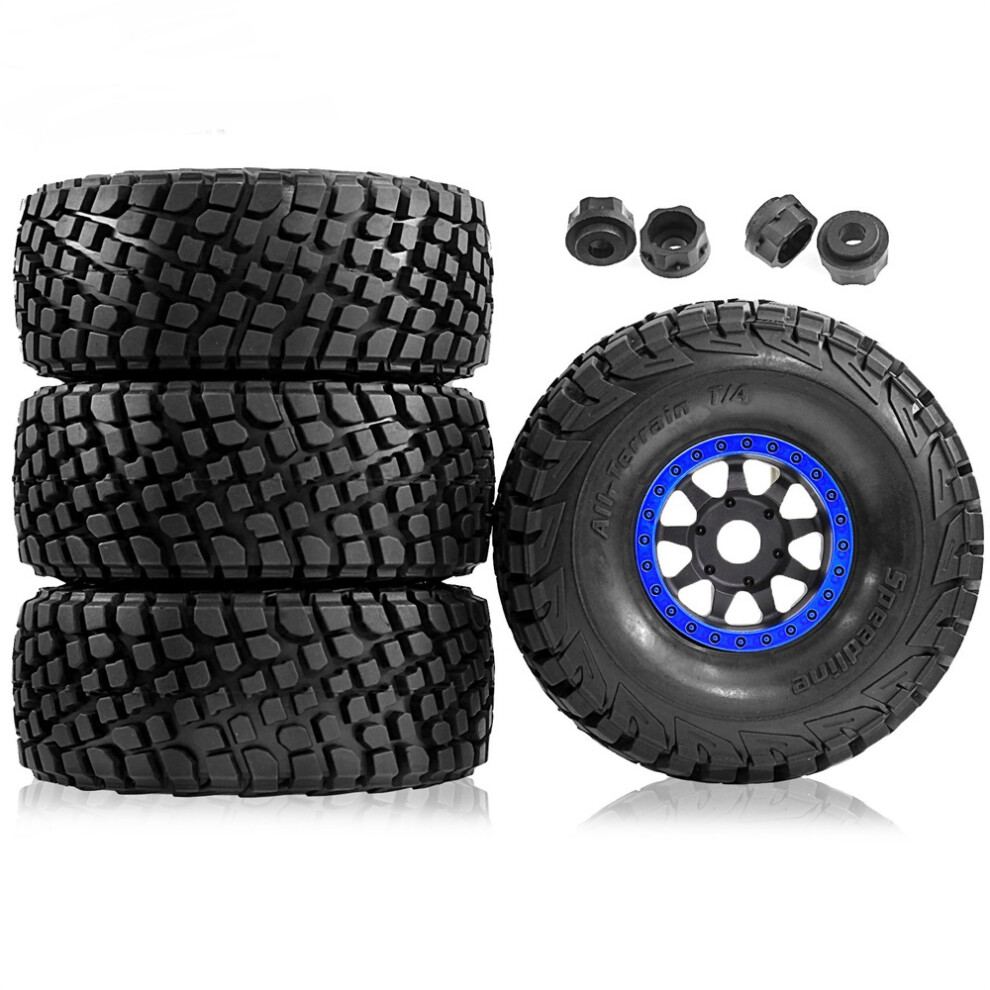 (Blue) 1/7 1/8 Rc Truck Plastic Tyres For Arrma Udr Mojave Atom Fs Df7 Db8 Universal Blue 320997472643
