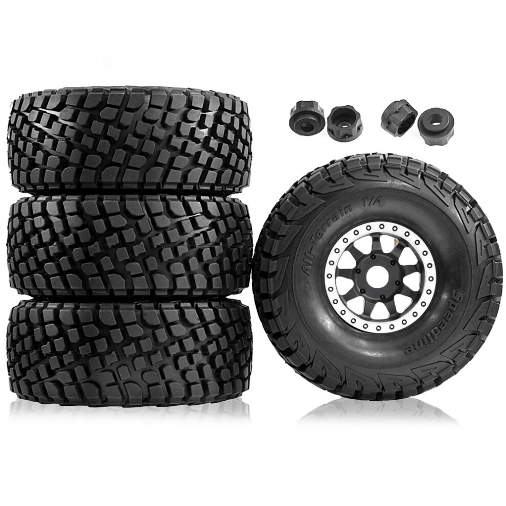 (Silver) 1/7 1/8 Rc Truck Plastic Tyres For Arrma Udr Mojave Atom Fs Df7 Db8 Universal Silver 320997472650