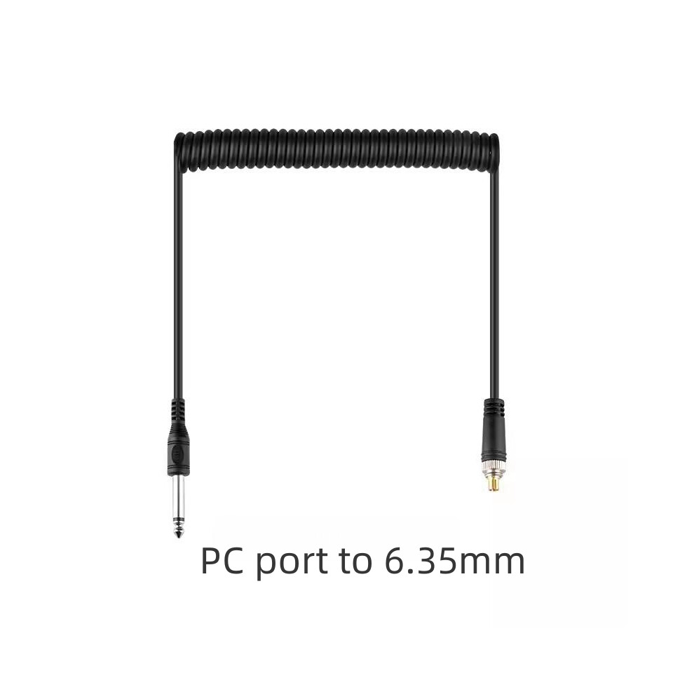 (6.35-Pc) Camera Flash Sync Cord 2.5-Pc/3.5/Pc-Pc Pilot Trigger Cord Flash Accessories 320997496625
