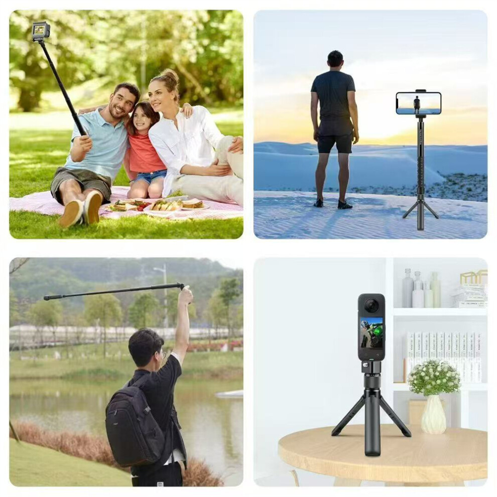 2-In-1 Camera Extension Selfie Stick & Tripod For Dji Osmo 360, Insta360 X5/X4/X3 113121418354
