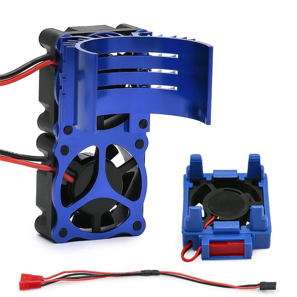 (Green) For Traxxas Rc Car Cooling Fan Vxl-3S #3340 540 Radiator Slash/Stampede 2Wd 4Wd Green 320997473169