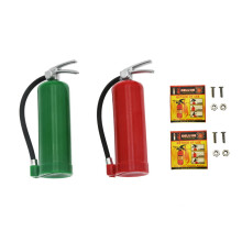 (Red+Green(sticker)) 1/10 Scale RC Rock Crawler Truck with Red Fire Extinguisher Miniature Accessory