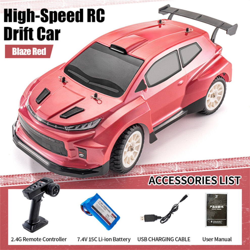 (Red) Sy1204 Upgrade 1/12 Rc Car Gyro-Equipped 4Wd Drift Rally Car Kids Toys Red 320997473428