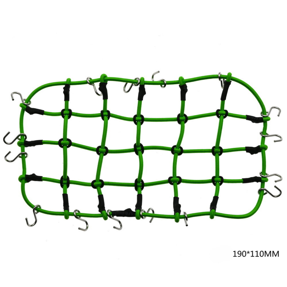 (-190*110) Rc Car 1:10 Parts Accessories Elastic Luggage Net For Axial Scx10 90046 Traxxas Trx-4 Tamiya Cc01 Rc4wd D90 D110 Rock Crawler Green 320997483304