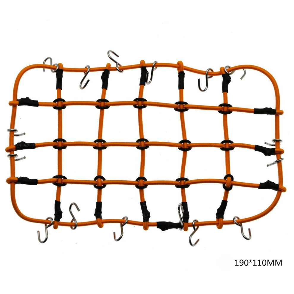 (-190*110) Rc Car 1:10 Parts Accessories Elastic Luggage Net For Axial Scx10 90046 Traxxas Trx-4 Tamiya Cc01 Rc4wd D90 D110 Rock Crawler Orange 320997483311