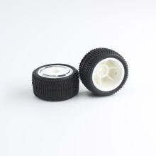 (2PCS Rear Tires) For Wltoys 244016 RC Car Replacement Parts Tire Set Wheel Rim Tires 1:24 Scale