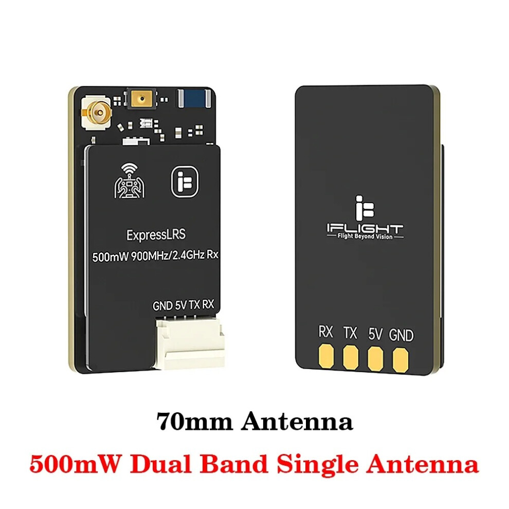 (70Mm-500Mw Dual Band Single Antenna) Iflight Elrs 100Mw/ 500Mw Dual-Band True Diversity Receiver For Rc Fpv Drone 320997499275