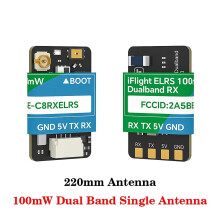 (220mm-100mW Dual Band Single Antenna) IFlight ELRS 100mW/ 500mW Dual-Band True Diversity Receiver for RC FPV Drone