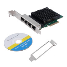 Karta Sieciowa PCIE X4 2.5G Gigabit RTL8125B 4-Portowa Karta Sieciowa Ethernet Karta Sieciowa Serwera Stacjonarnego