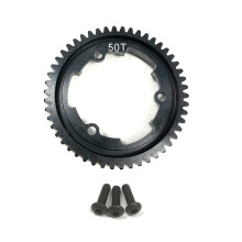 (50T) Steel 46T 50T 52T 54T Spur Gear 1.0M 6447 6449 for Traxxas 1/5 X-Maxx 1/10 E-Revo 2.0 VXL