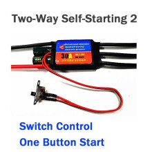 (Bidirectional 30A No.2) 30A/60A 2-6S Bidirectional Adjustable Speed Self Starting Brushless ESC