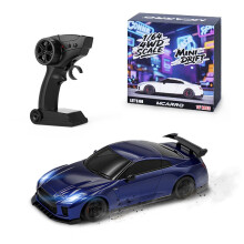 (Blue) 1/64 Mini Drift Car MC061 GTR Simulation Model - 4WD RC Drift Racing Vehicle
