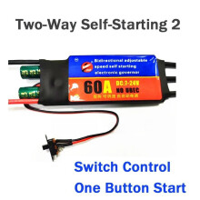 (Bidirectional 60A No.2) 30A/60A 2-6S Bidirectional Speed Control Self-Start Brushless ESC