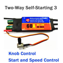(Bidirectional 60A No.3) 30A/60A 2-6S Bidirectional Adjustable Speed Self Starting Brushless ESC