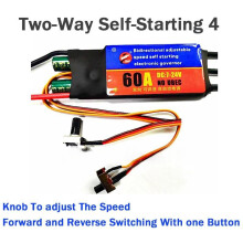 (Bidirectional 60A No.4) 30A/60A 2-6S Bidirectional Adjustable Speed Self Starting Brushless ESC