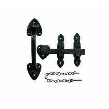 Suffolk Latch 7" Arrow Head Black Antique by Ironmongery World