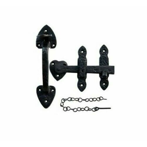 Suffolk Latch 7" Arrow Head Black Antique