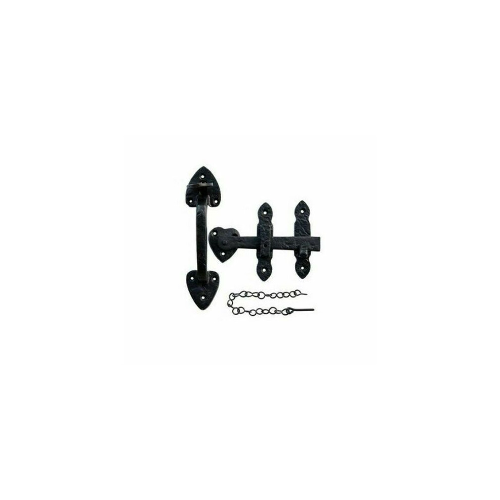 Suffolk Latch 7" Arrow Head Black Antique By Ironmongery World 5057067923341