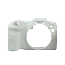 (White) R8 Top Texture Rubber Silicone Case Body Cover Skin for Canon EOS R8 Camera