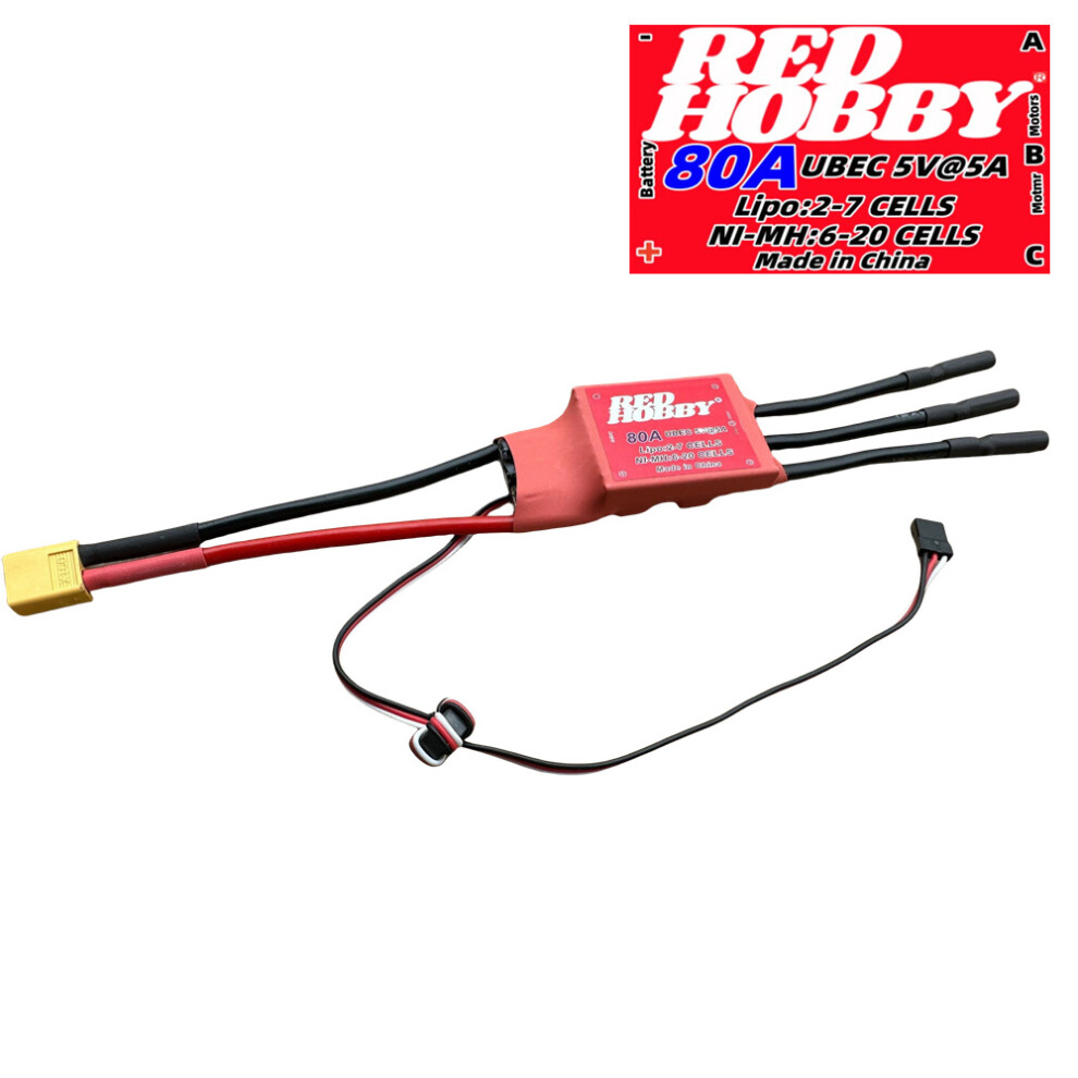 (80A) Redhobby Sky 30-200A Brushless Esc 2-7S Electric Speed Controller For Rc Aircraft 123643880508