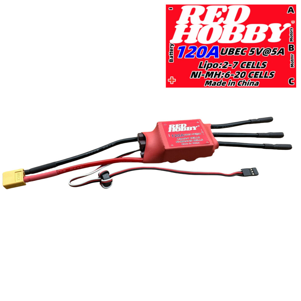 (120A) Redhobby Sky 30-200A Brushless Esc 2-7S Electric Speed Controller For Rc Aircraft 123643880522