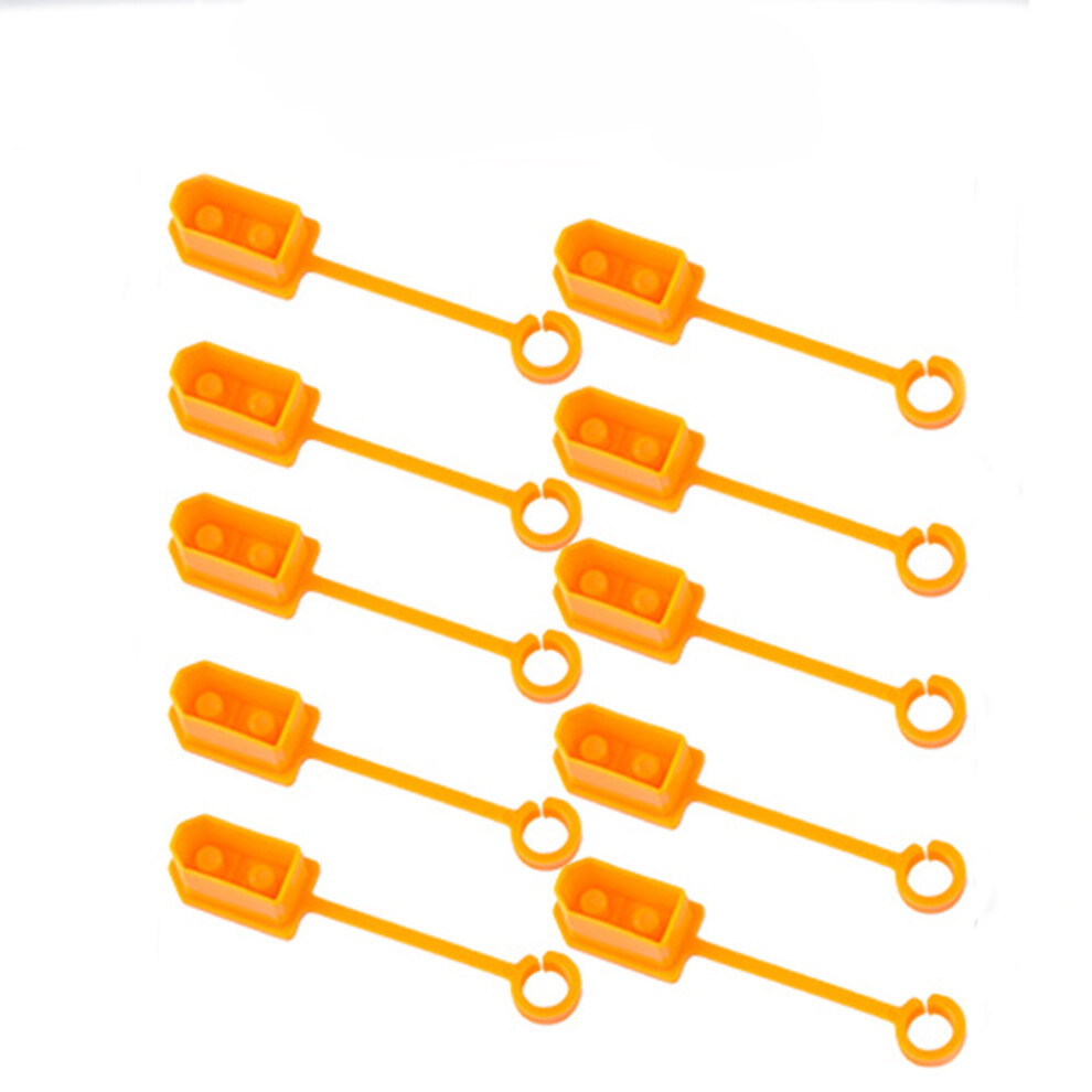 (Yellow) 10Pcs Xt60 Plug Rubber Terminal Insulation Covers For Rc Lithium Batteries Yellow 123643876396