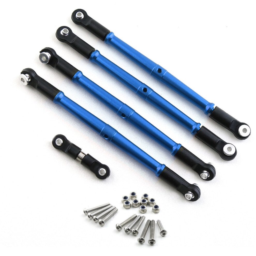(Blue) Aluminum Alloy Front Rear Steering Rod Set For Arrma 1/8 Kraton Outcast 6S Rc Blue 320997489870