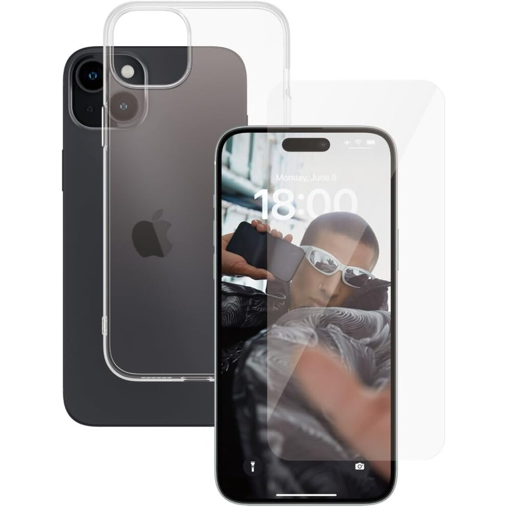 Panzer Glass 2 In 1 Bundle For Iphone 15 Plus 6.7" Clear - Bulksafe95578 5711724355783