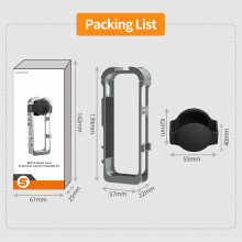 (Protective frame) Camera Metal Protective Frame Magnetic Adapter Bracket for Insta360 X5