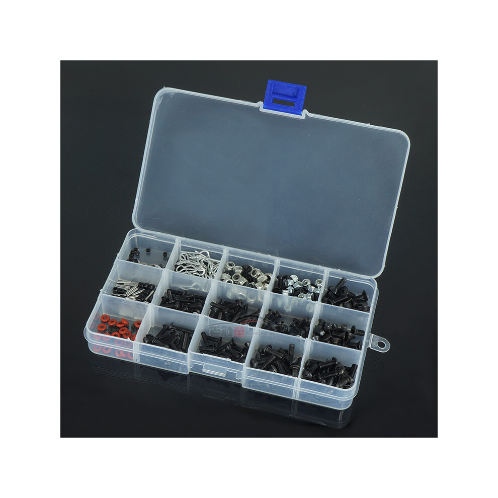 500Pcs Metal Screw Box Repair Kit 1:10 Crawler Car For Hsp Traxxas Trx4 Scx10 320997497530