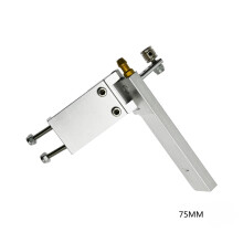 (75MM-Sliver) CNC 75MM/95MM Rudder Water Absorbing Steering Rudder With Suction Device For RC Boat