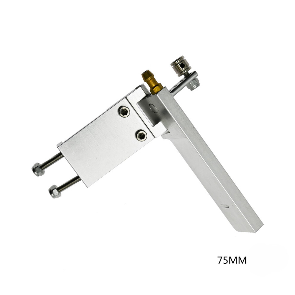 (75MM-Sliver) CNC 75MM/95MM Rudder Water Absorbing Steering Rudder With Suction Device For RC Boat
