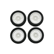 (White) 4PCS Rubber Tires for UDI1601, UD1602, UD1603, UD1604, UD1607, SG1603, SG1604 Models