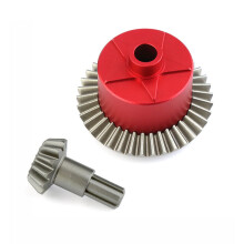 (Red) Upgraded Metal Front & Rear Differential Gears for ARRMA 1/8 & 1/10 RC Cars