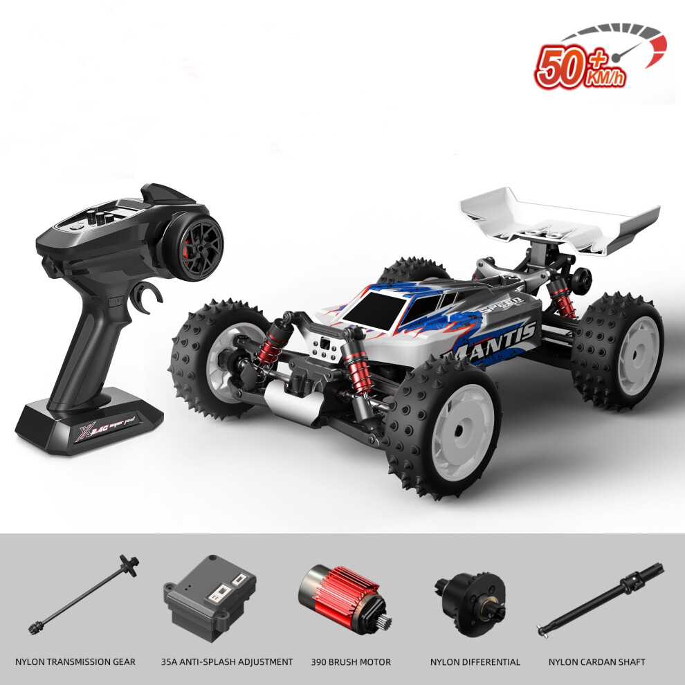 (Blue) High-Speed 4Wd Rc Car 50Km/H, 2.4Ghz Drift Truck, Ideal Gift For Racing Enthusiasts Blue 123643881772