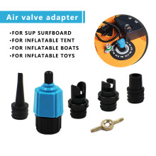 (Blue) SUP Paddleboard Air Valve Adapter - Inflatable Paddle Board Multifunctional Connector