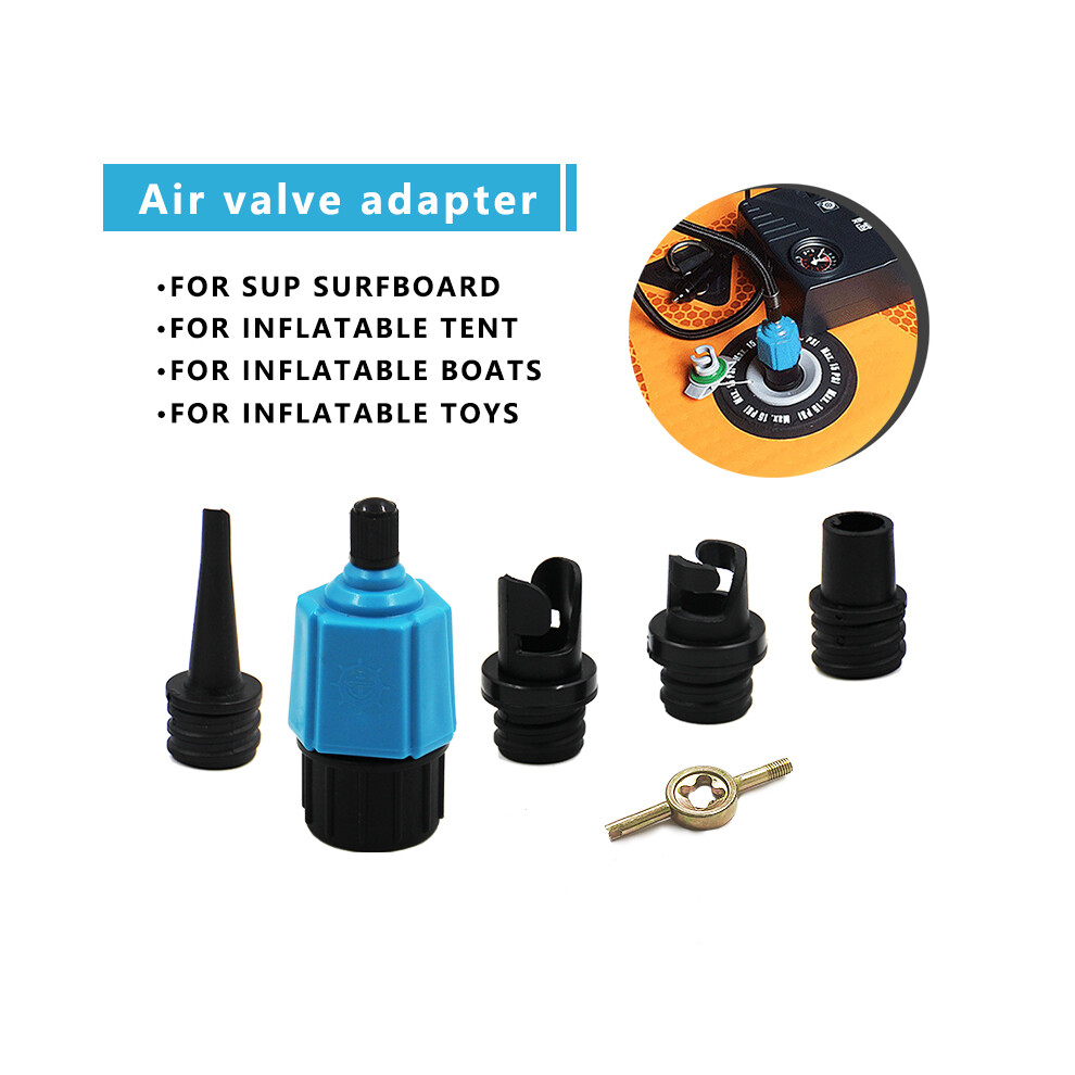 (Blue) Sup Paddleboard Air Valve Adaptor Inflatable Paddleboard Multifunctional Adapter 320997493549