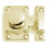 Round Knob Cupboard catch Polished Brass 1