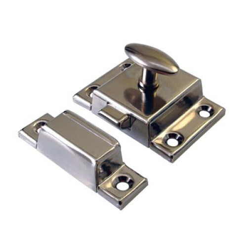 Small Steel cupboard catch 45mm Chrome