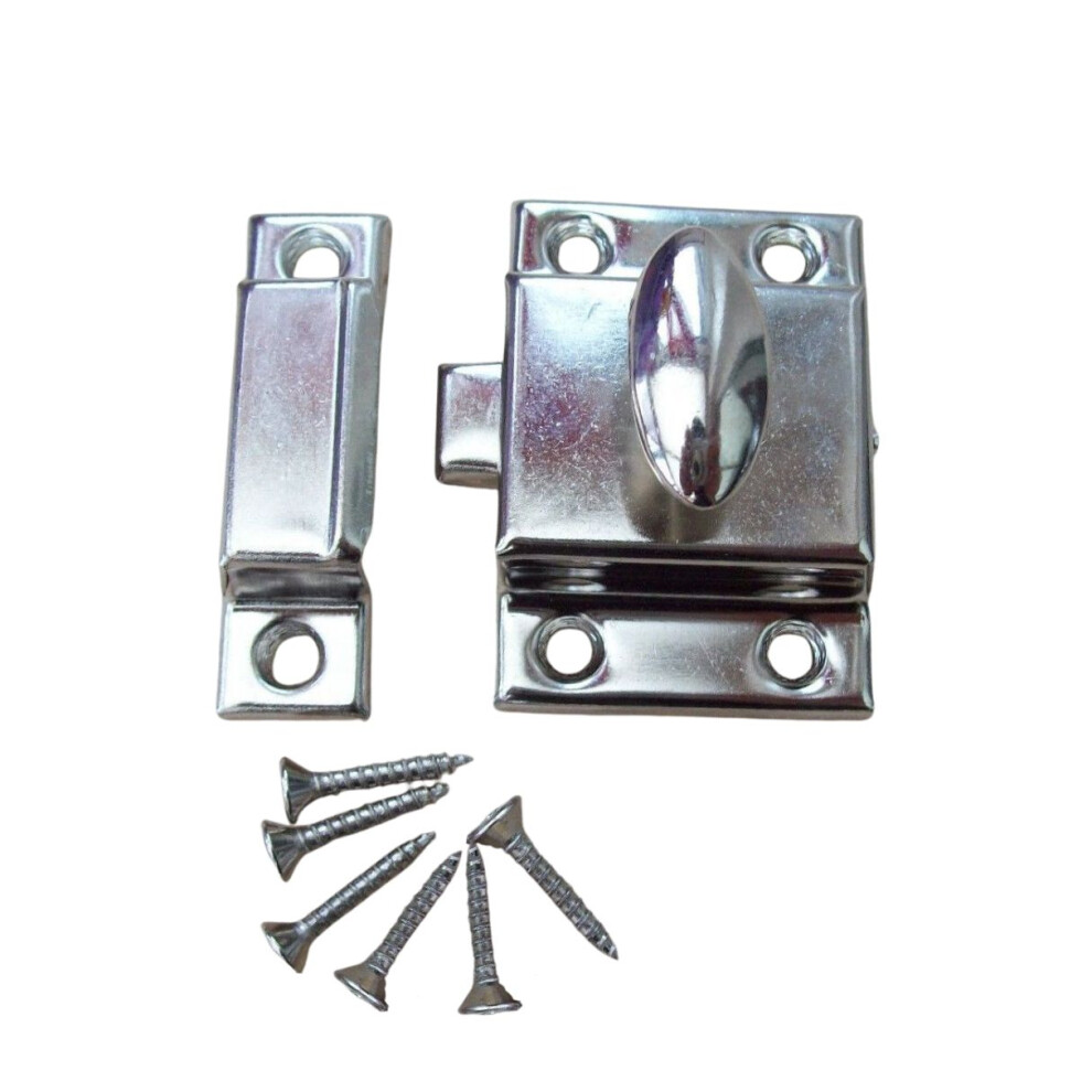 Large Steel Cupboard Catch 55Mm Chrome By Ironmongery World 5057067955267