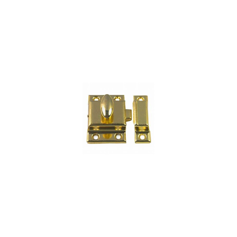 Small Steel Cupboard Catch 45Mm Brass By Ironmongery World 5057067955298