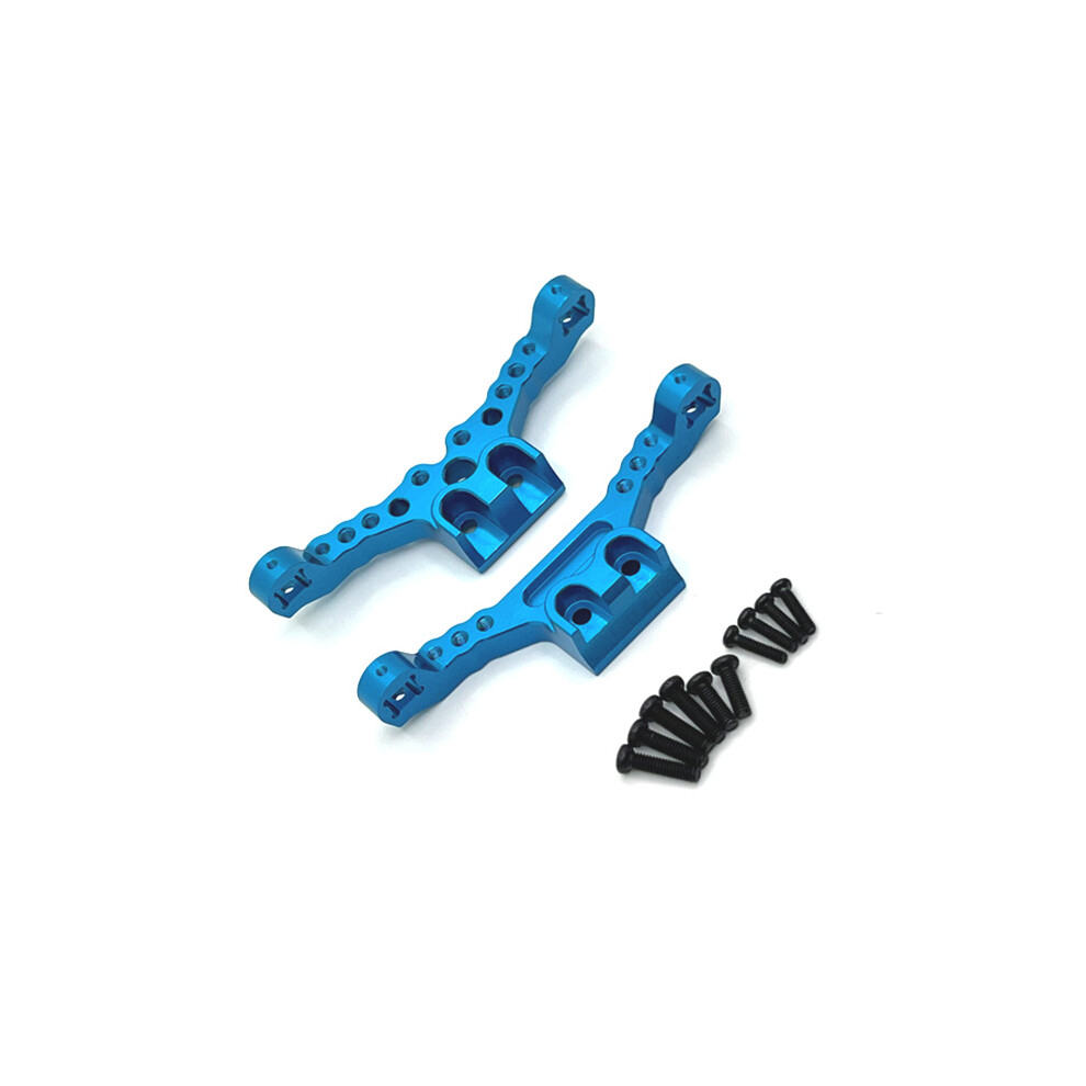 (Blue) For Scy 1/18 18101 18102 Rc Car Front And Rear Shock Mounts Metal Upgrade Parts Blue 320997497936