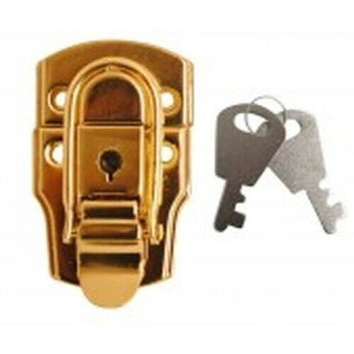 Toggle Catch Large Locking Brass by Ironmongery World