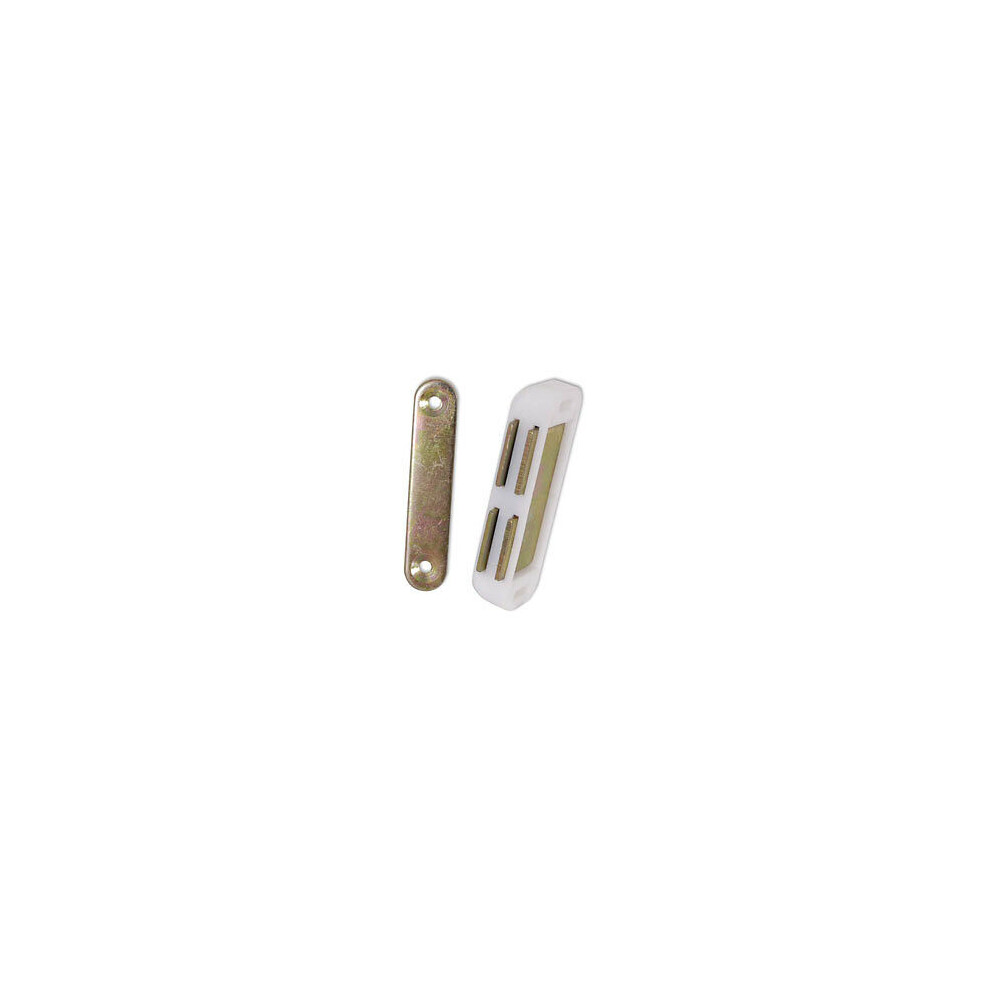 65Mm Magnetic White Catch Latch By Ironmongery World 5055979724995