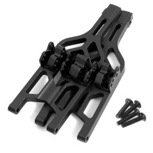 (Black) For Traxxas 1/10 E-Maxx & T-Maxx RC Car - Front & Rear Lower A-Arms Swing Arm