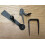Hand-forged Penny End Door Latch Small Black 1